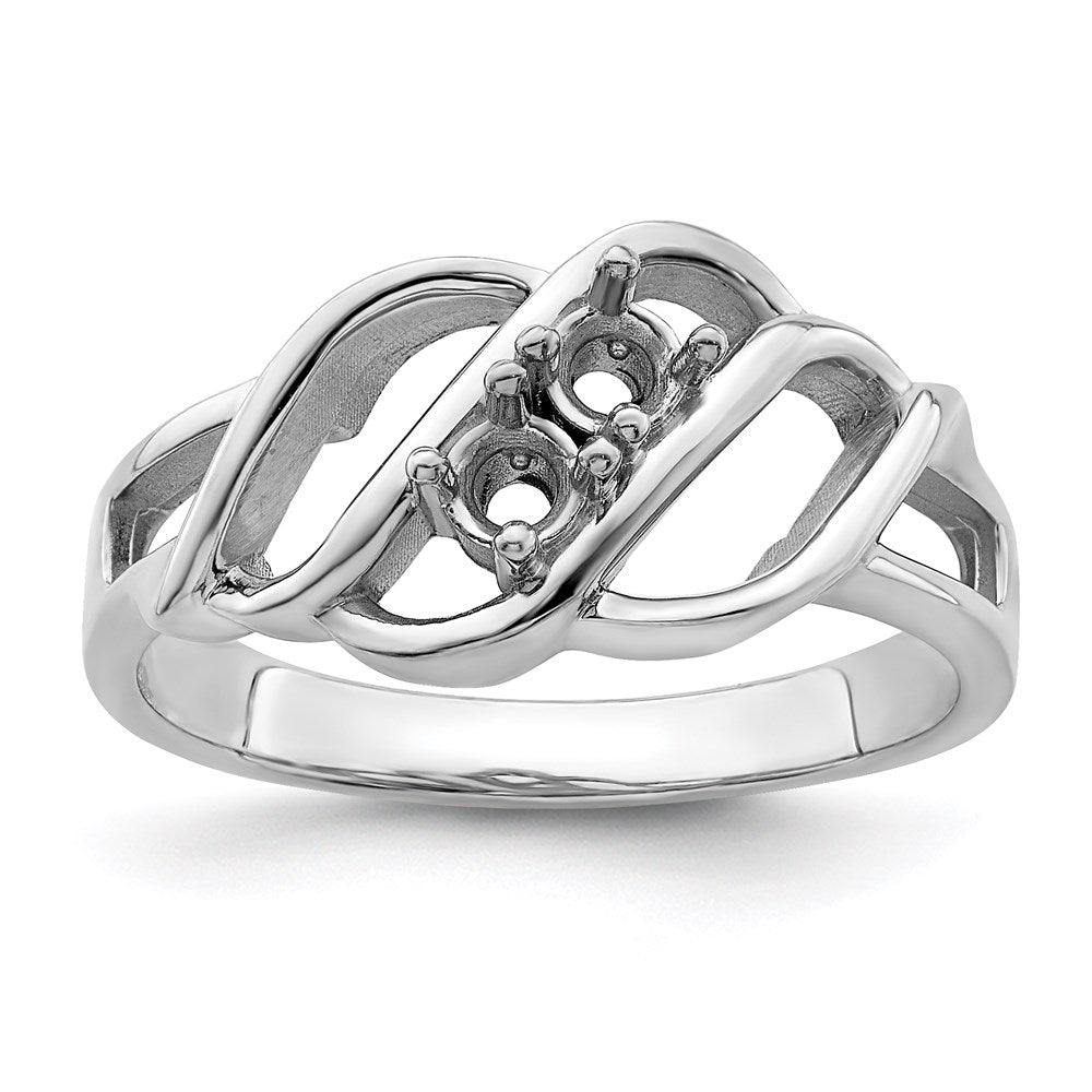 14k White Gold Genuine Family Jewelry Ring