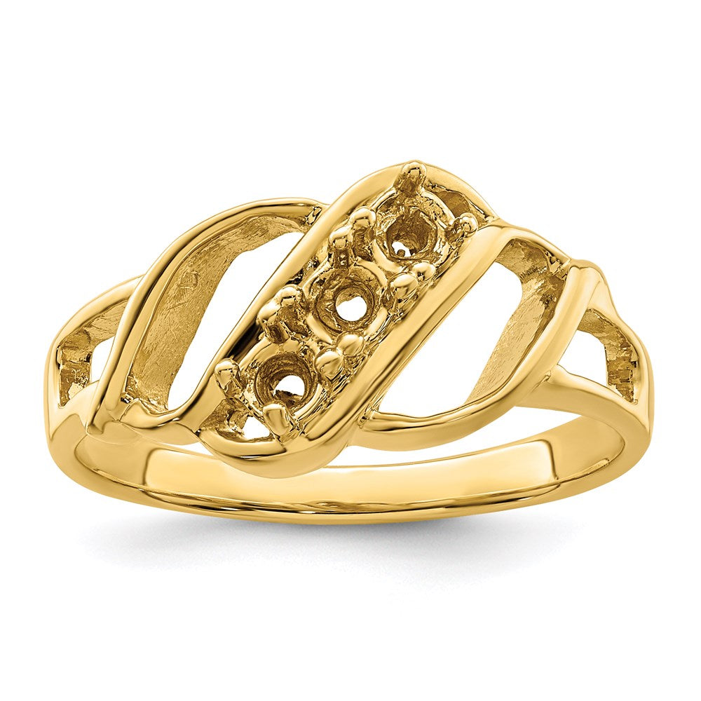 14k Synthetic Family Jewelry Ring