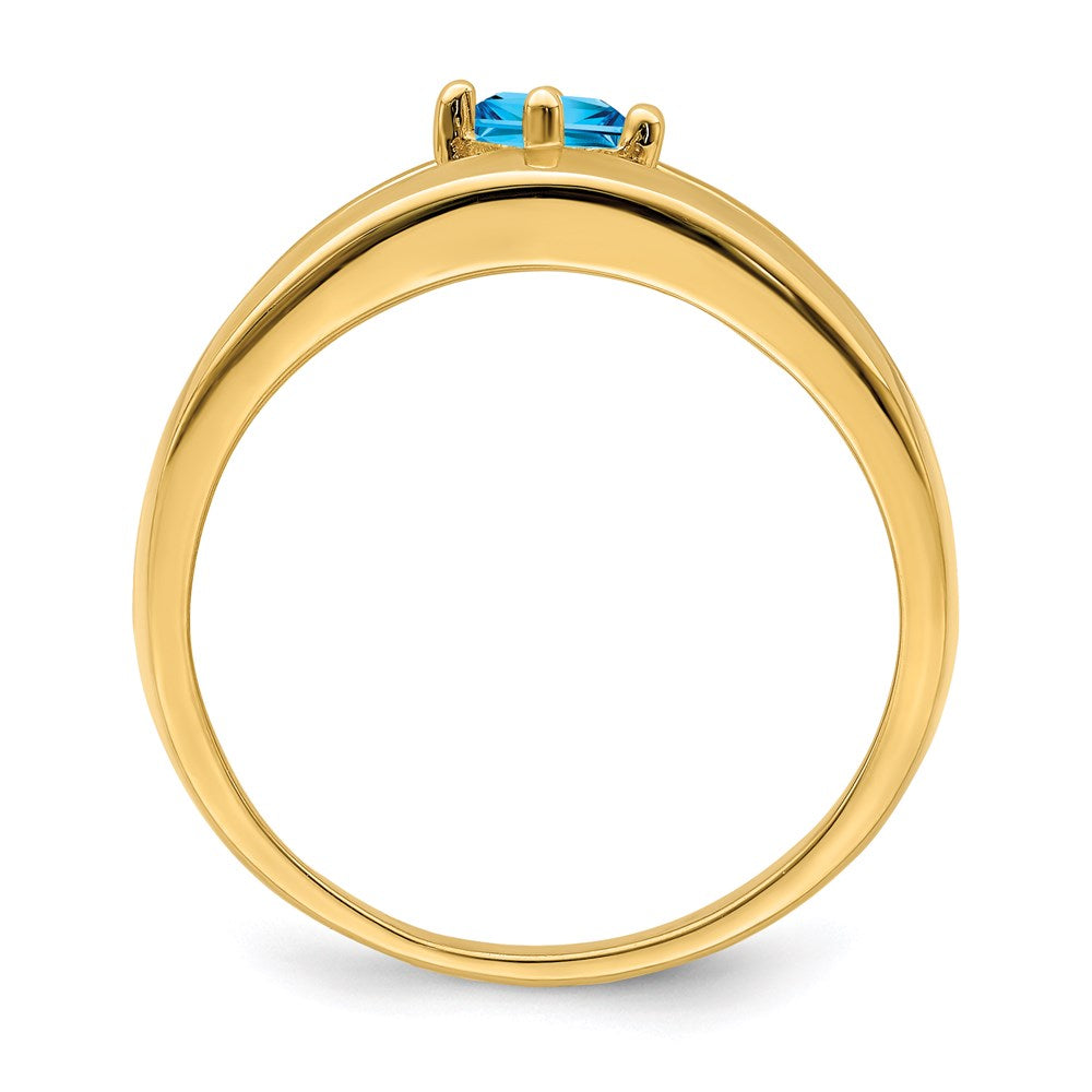 14k Synthetic Family Jewelry Ring