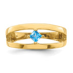 14k Synthetic Family Jewelry Ring