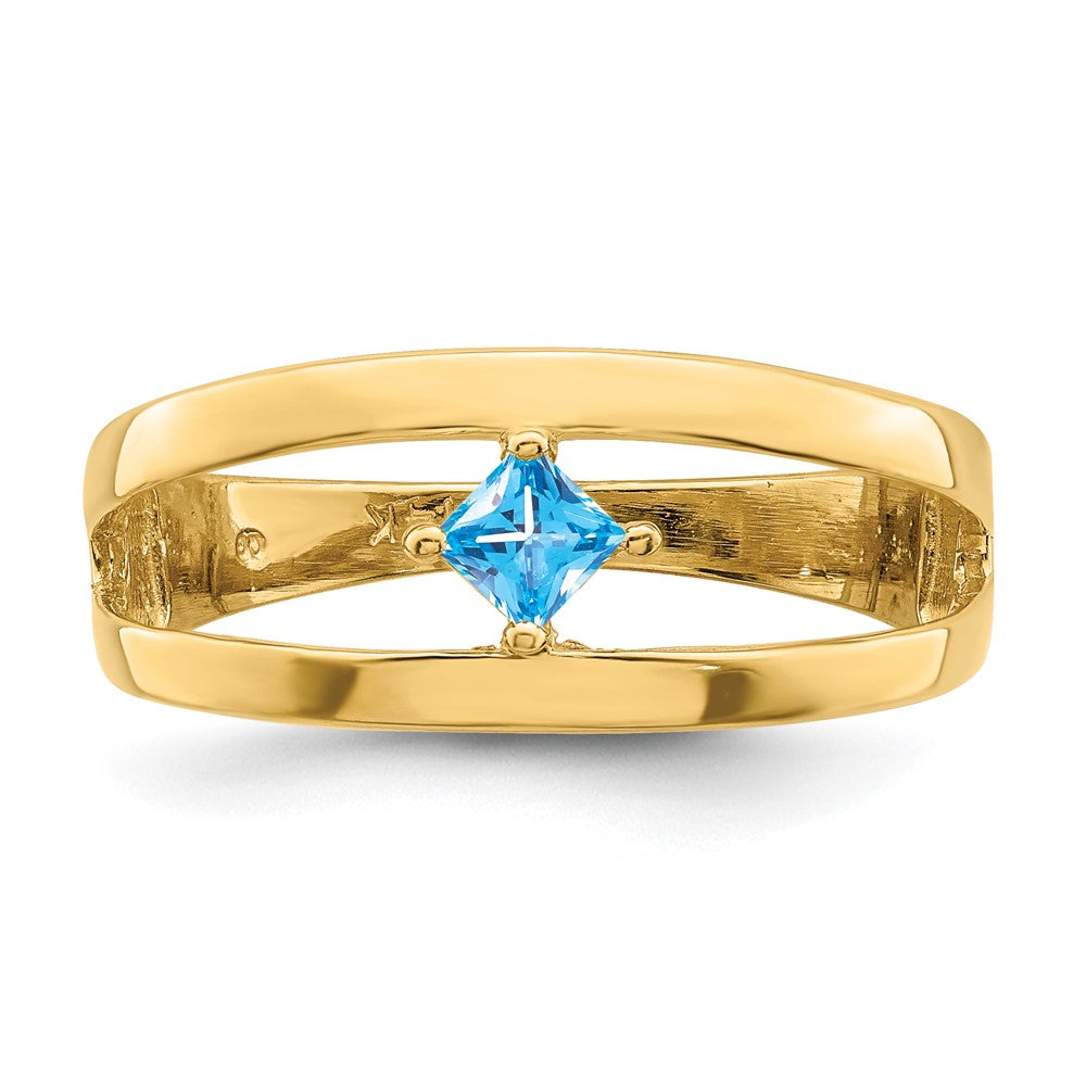 14k Synthetic Family Jewelry Ring