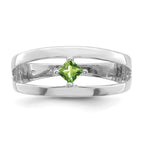 14k White Gold Genuine Family Jewelry Ring