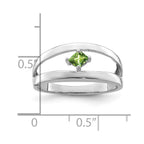 14k White Gold Genuine Family Jewelry Ring