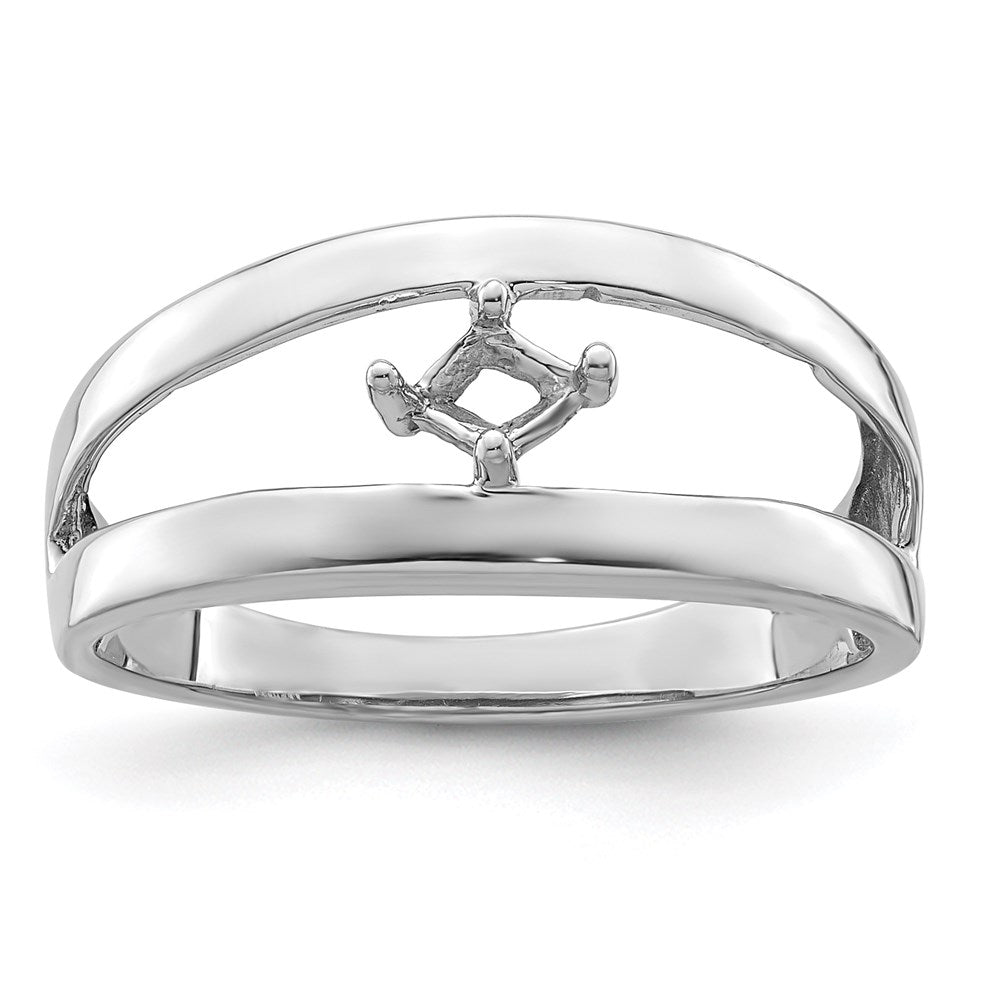 14k White Gold Genuine Family Jewelry Ring