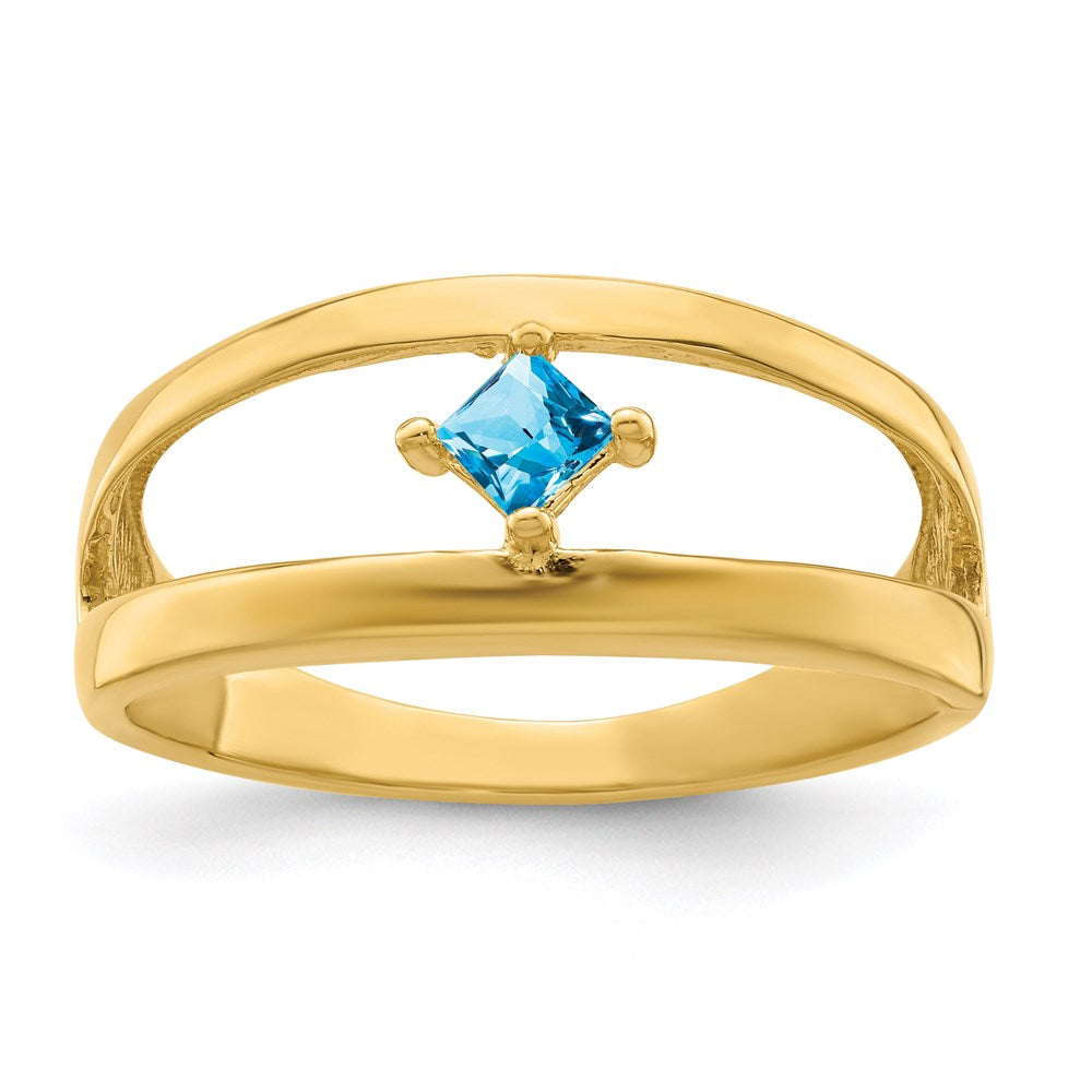 14k Synthetic Family Jewelry Ring