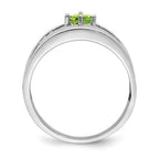 14k White Gold Genuine Family Jewelry Ring