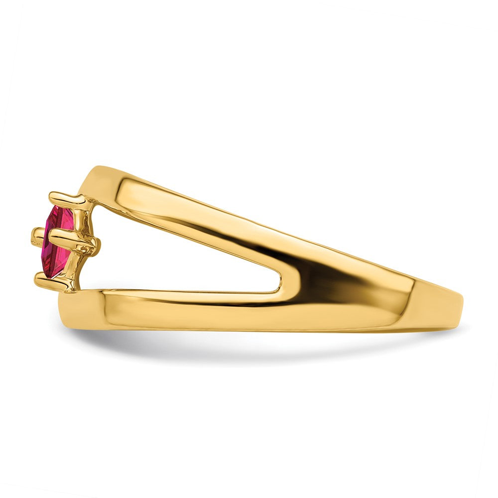 14k Synthetic Family Jewelry Ring