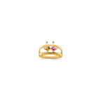 14k Synthetic Family Jewelry Ring
