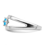14k White Gold Genuine Family Jewelry Ring