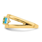 14k Synthetic Family Jewelry Ring