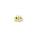 14k Synthetic Family Jewelry Ring