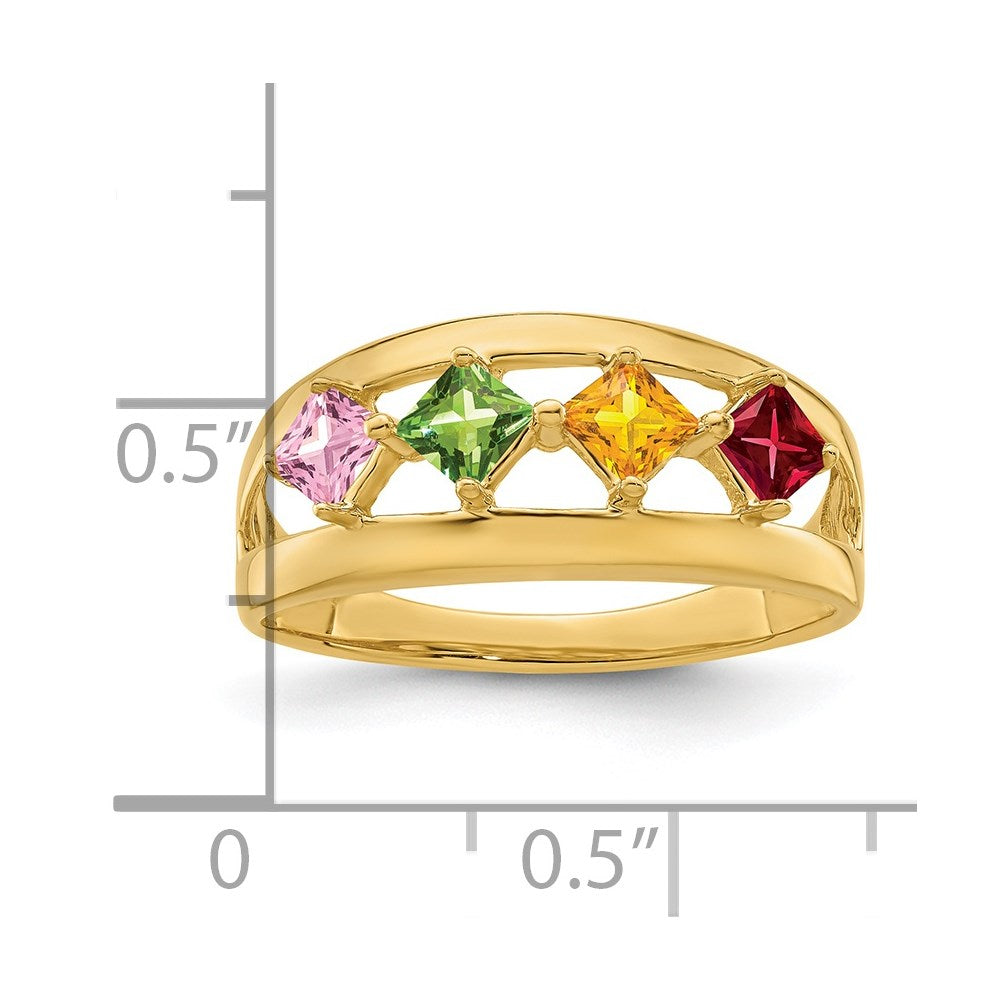 14k Genuine Family Jewelry Ring