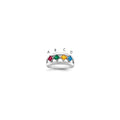 14k White Gold Genuine Family Jewelry Ring