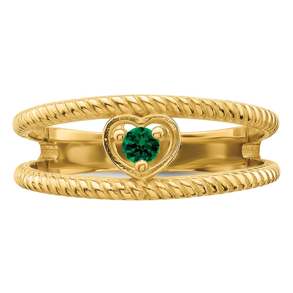 14k Synthetic Family Jewelry Ring