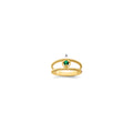 14k Synthetic Family Jewelry Ring