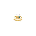 14k Synthetic Family Jewelry Ring