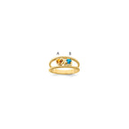 14k Synthetic Family Jewelry Ring
