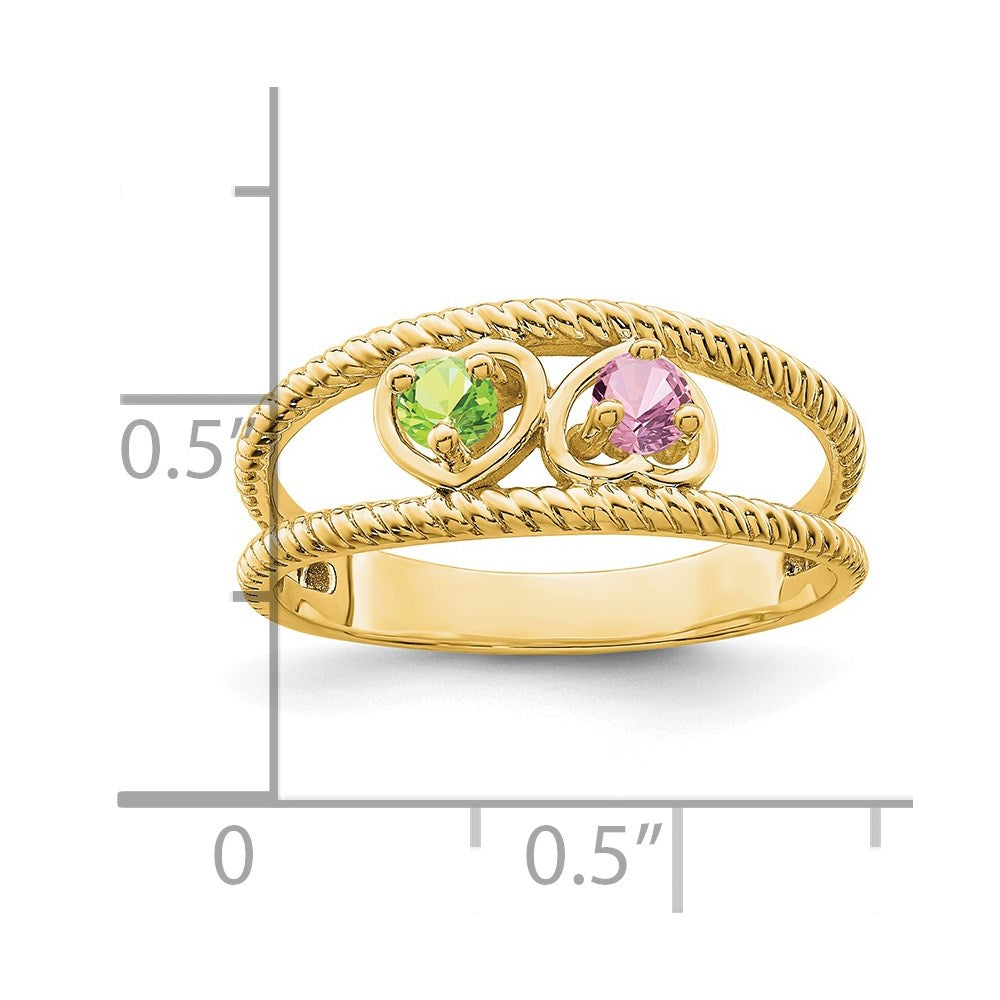 14k Genuine Family Jewelry Ring