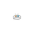 14k White Gold Genuine Family Jewelry Ring