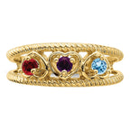 14k Synthetic Family Jewelry Ring