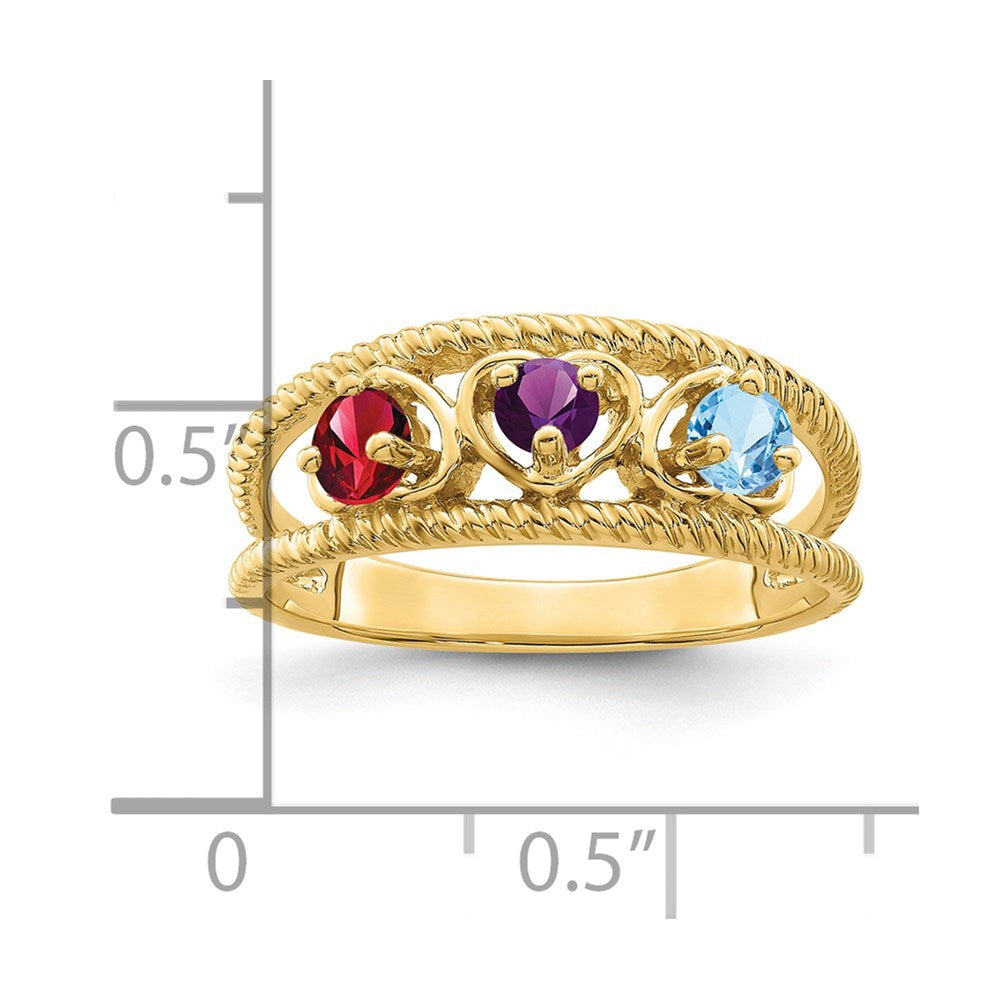 14k Genuine Family Jewelry Ring