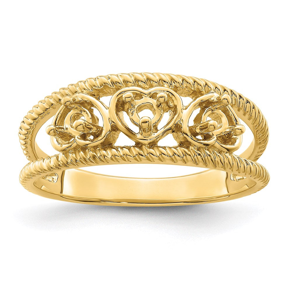 14k Synthetic Family Jewelry Ring