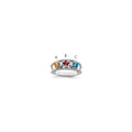 14k White Gold Genuine Family Jewelry Ring