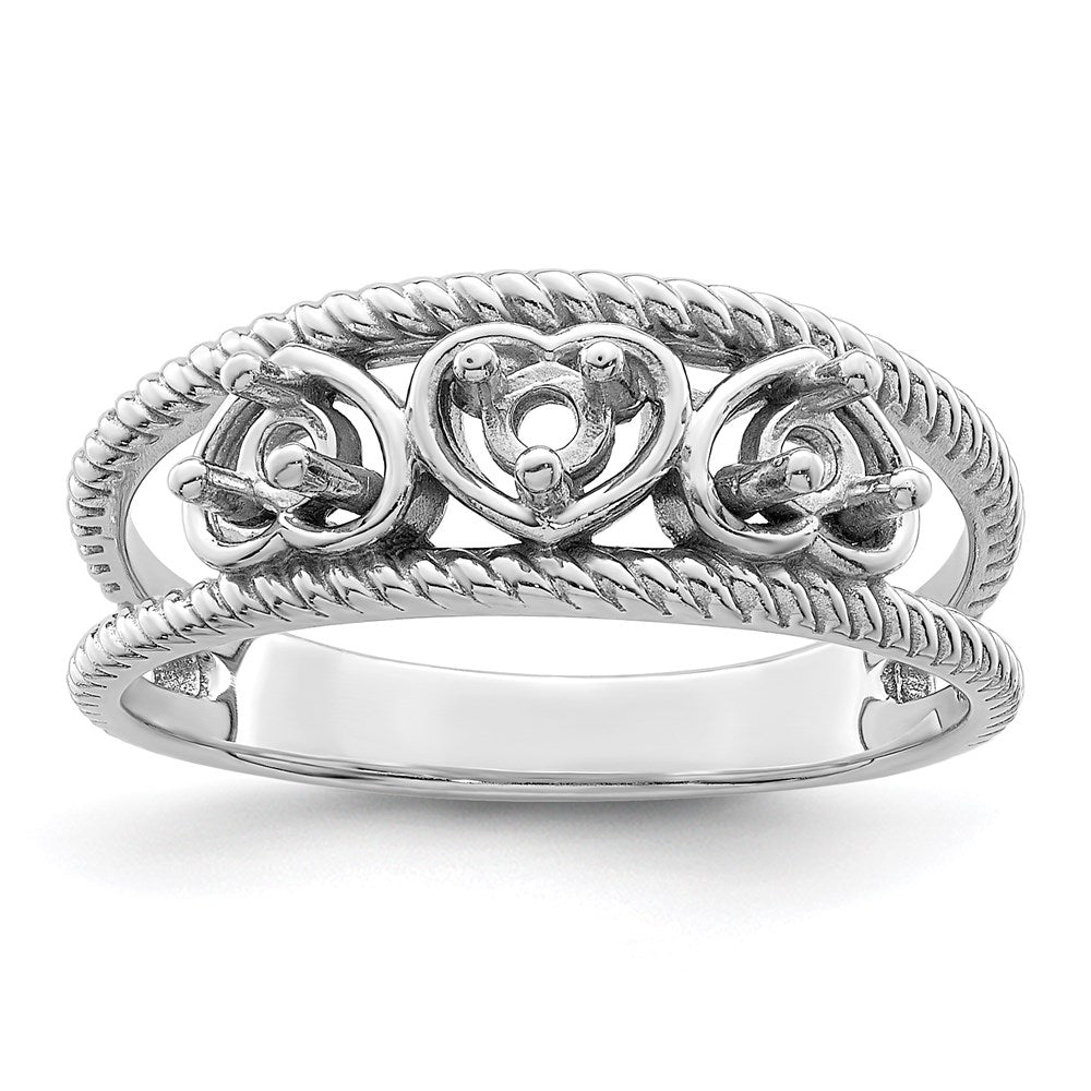 14k White Gold Genuine Family Jewelry Ring