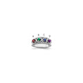 14k White Gold Genuine Family Jewelry Ring