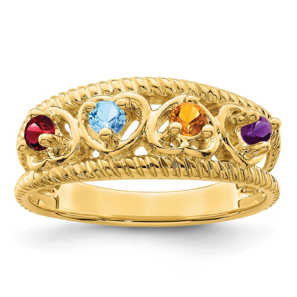 14k Genuine Family Jewelry Ring