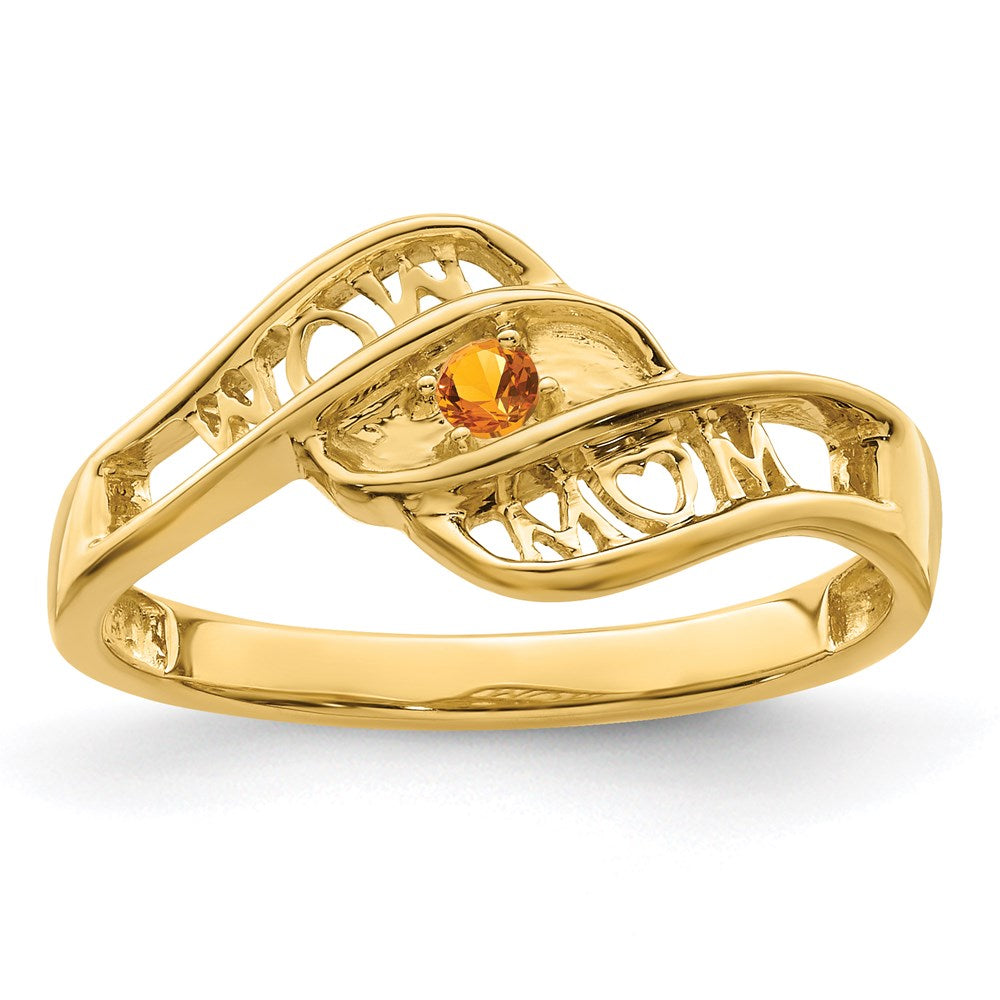14k Synthetic family jewelry ring