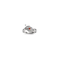 14k White Gold Synthetic family jewelry ring