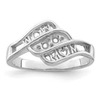 14k White Gold Genuine Family Jewelry Ring