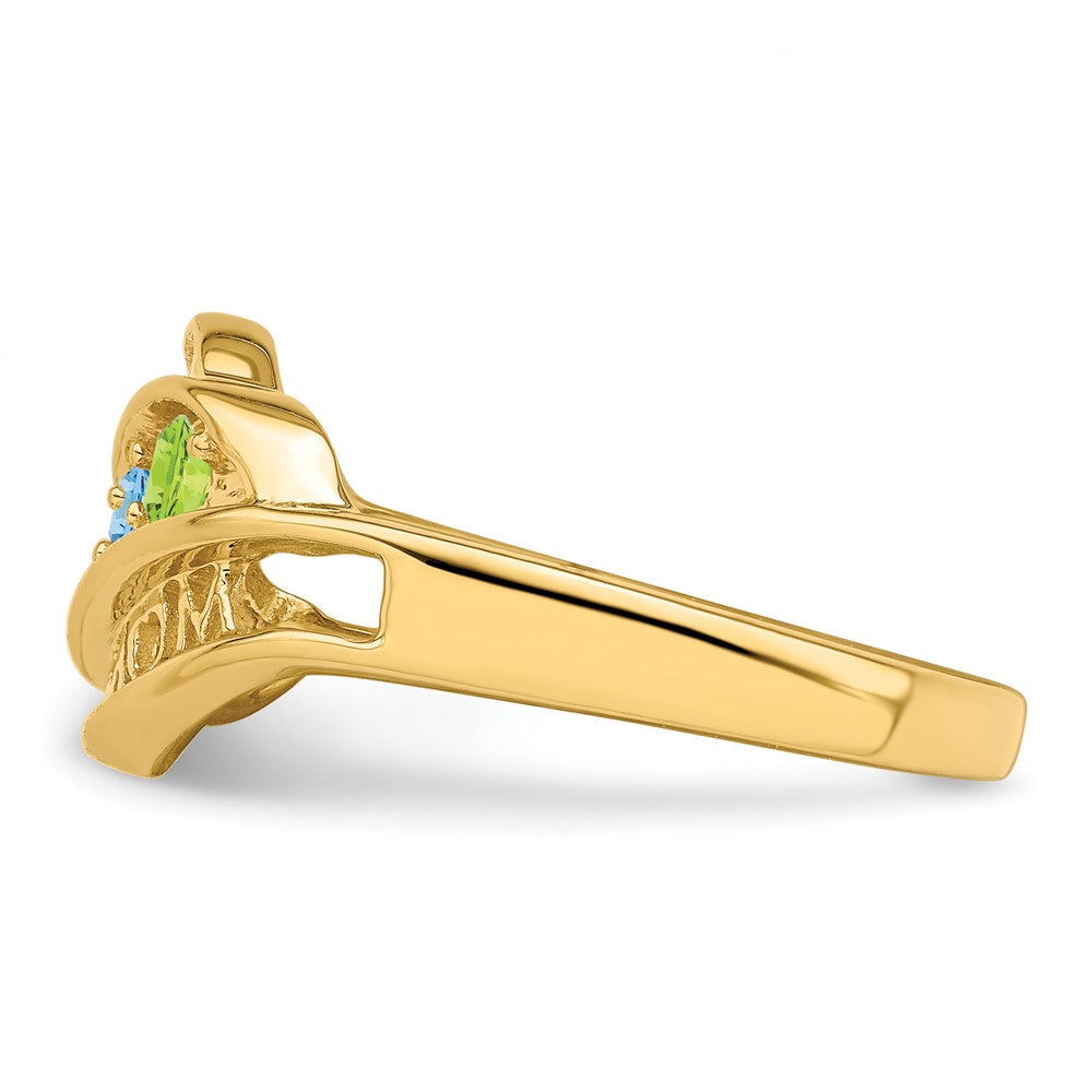 14k Synthetic Family Jewelry Ring