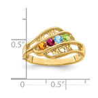 14k Genuine Family Jewelry Ring
