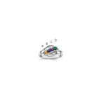 14k White Gold Genuine Family Jewelry Ring