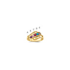 14k Synthetic Family Jewelry Ring