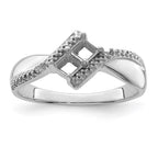 14k White Gold Synthetic Family Jewelry Ring