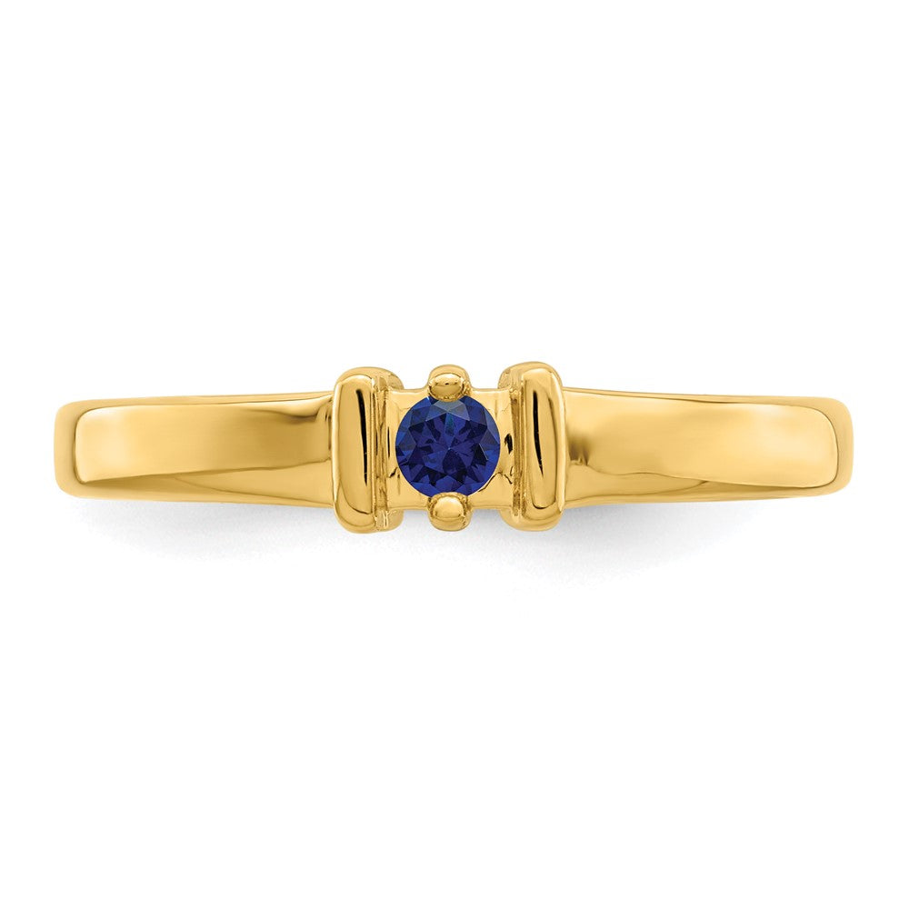 14k Genuine 1 Stone Mother's Ring