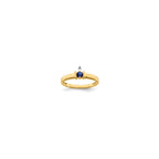 14k Genuine 1 Stone Mother's Ring