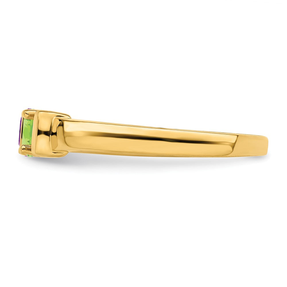 14k Genuine 2 Stone Mother's Ring