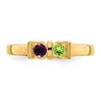 14k Synthetic Family Jewelry Ring
