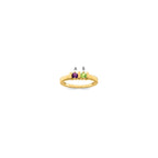 14k Genuine 2 Stone Mother's Ring