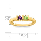 14k Synthetic Family Jewelry Ring
