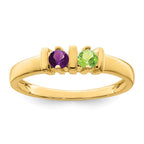 14k Synthetic Family Jewelry Ring