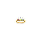 10k Synthetic Family Jewelry Ring