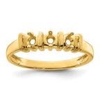14k Synthetic Family Jewelry Ring