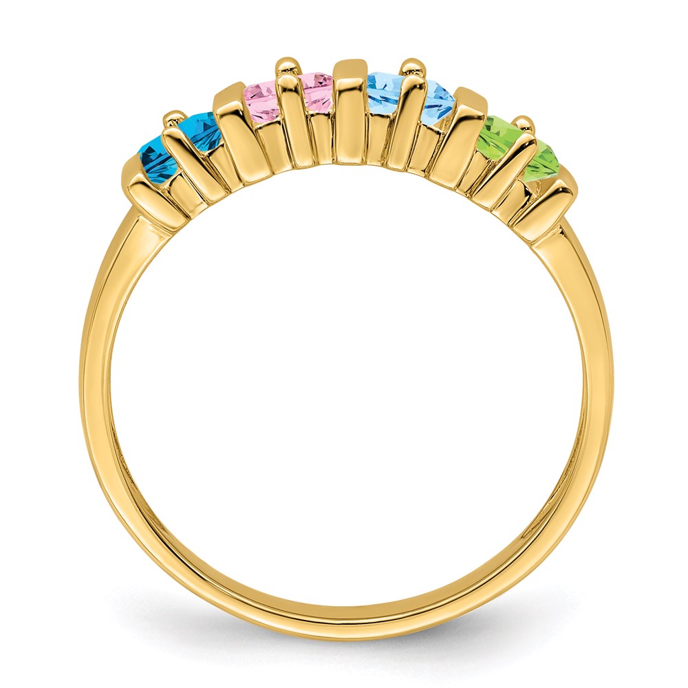 14k Genuine 4 Stone Mother's Ring