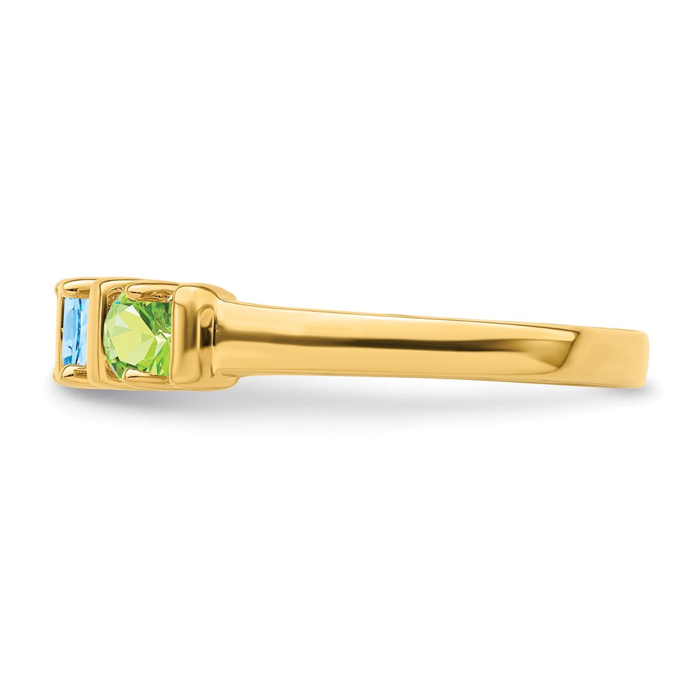14k Synthetic Family Jewelry Ring