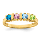 14k Genuine 4 Stone Mother's Ring